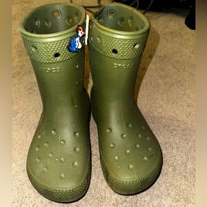 Hunter Green UGG slip on rainbow boots men’s 3 women’s 5